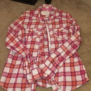 Pink plaid shirt